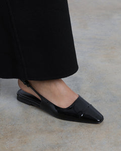 Tia Flat, Black Patent Tia flats dear-frances 