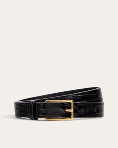 Attilio Narrow Belt, Croco Leather Belt dear-frances 