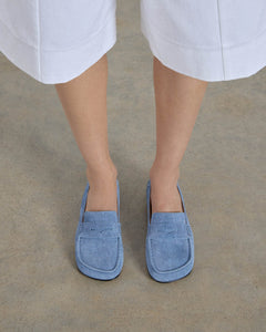 Drew Loafer, Denim Leather Drew Loafer dear-frances 